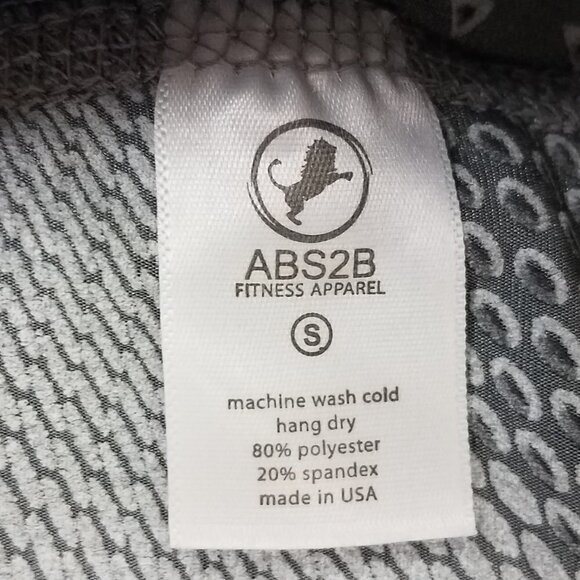 ABS2B Fitness Apparel Size S Sports Bra Top Athletic Workout Stretch Gray - Picture 5 of 5
